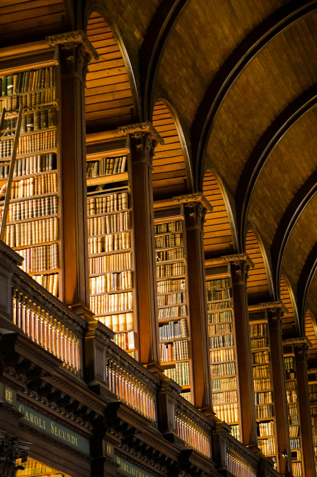 old library with books